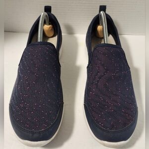 Vionic Womens Roza Slip On Sneakers Navy Blue Size 11 US 5567